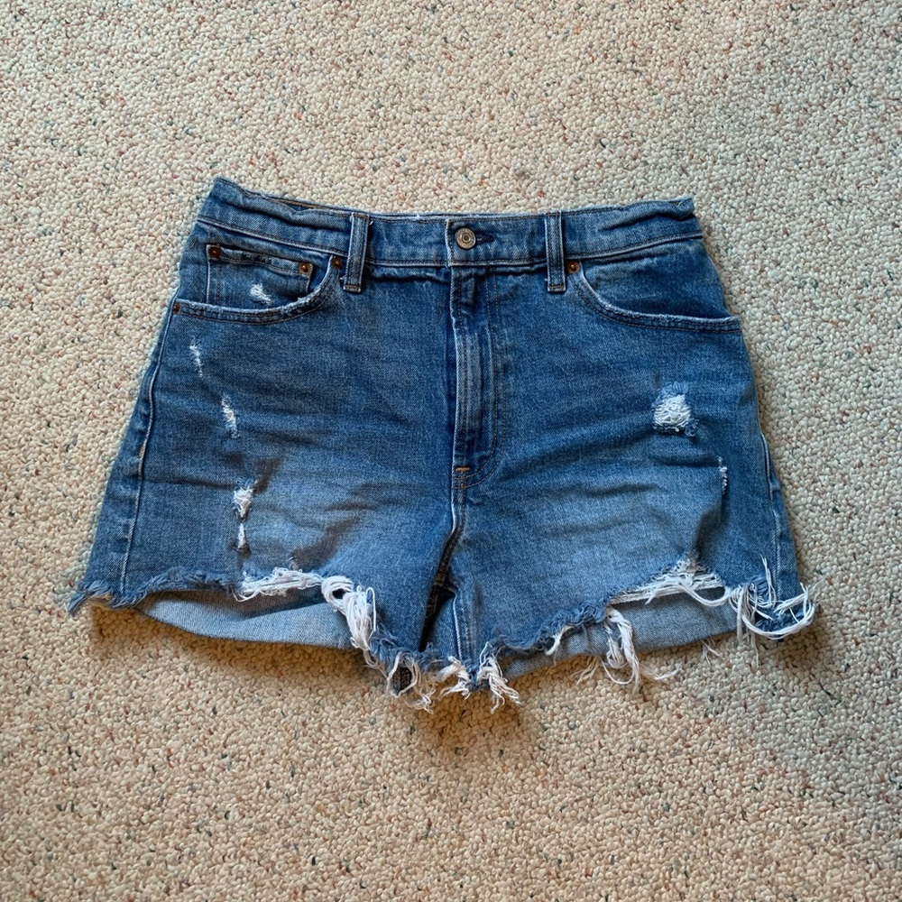 Abercrombie 90’s High Rise Denim Shorts